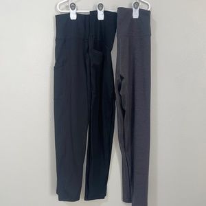 2 aerie and 1 American Eagle Leggings size Large